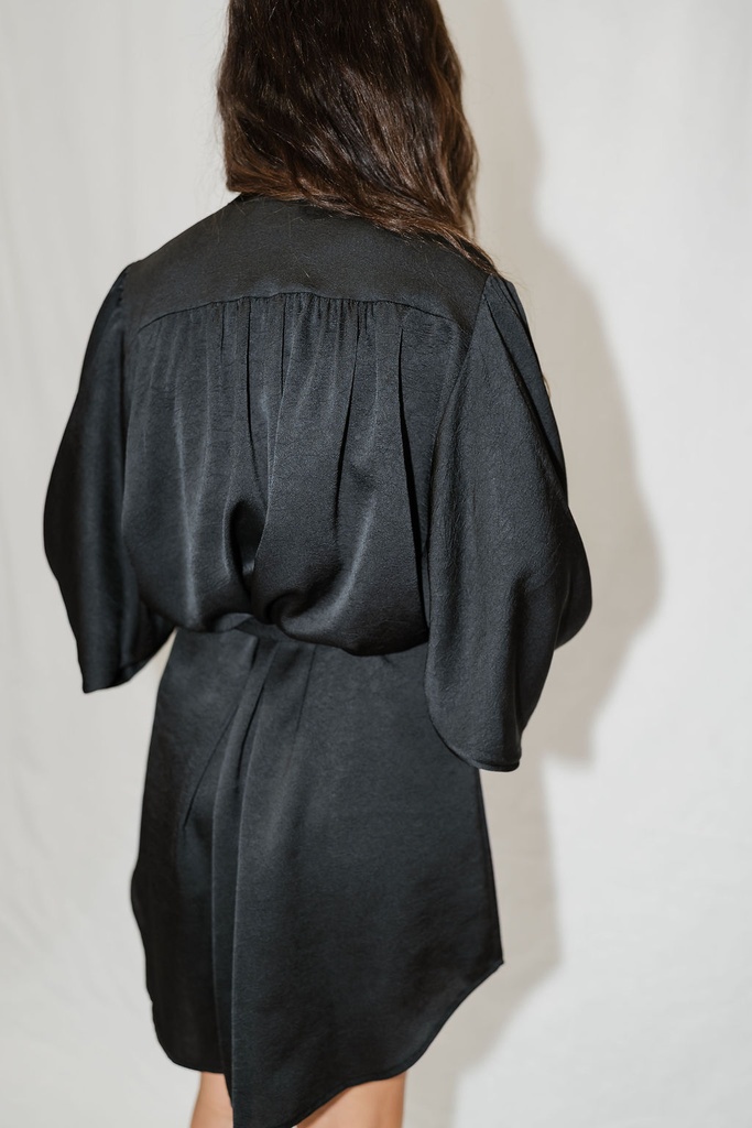 Short Shirt Dress Lima Black