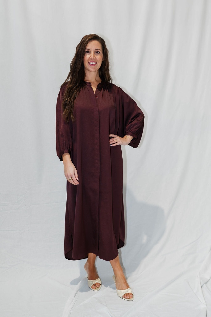 Long Shirt Dress Lima Grape