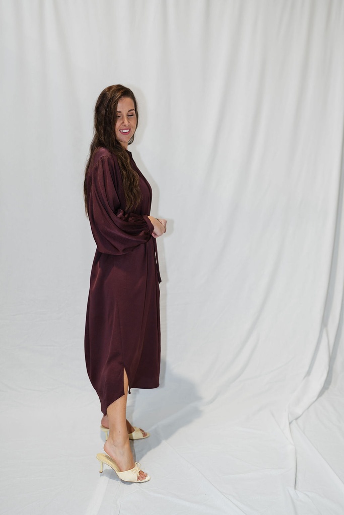 Long Shirt Dress Lima Grape