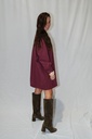 Denim Dress Ivy Burgundy