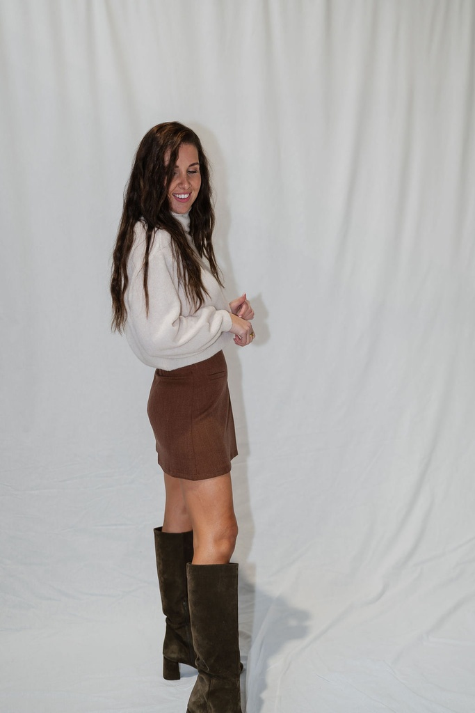 Kiara Mini Skort Marron