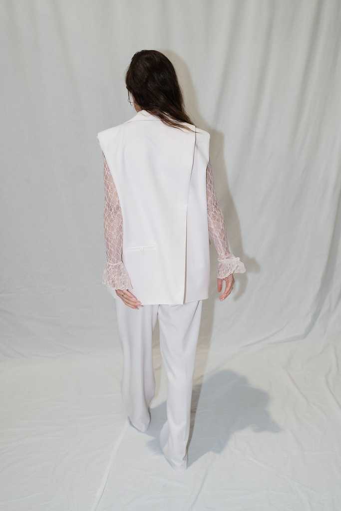 Open Back Vest Pastel Pink