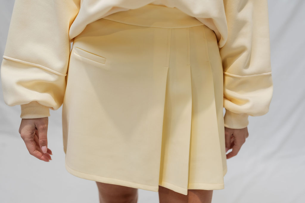 Kiara Mini Skort Pastel Yellow