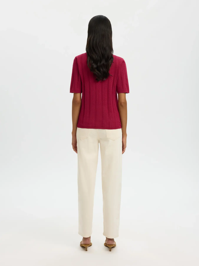 2/4 Knit Polo Neck Toledo Anemone