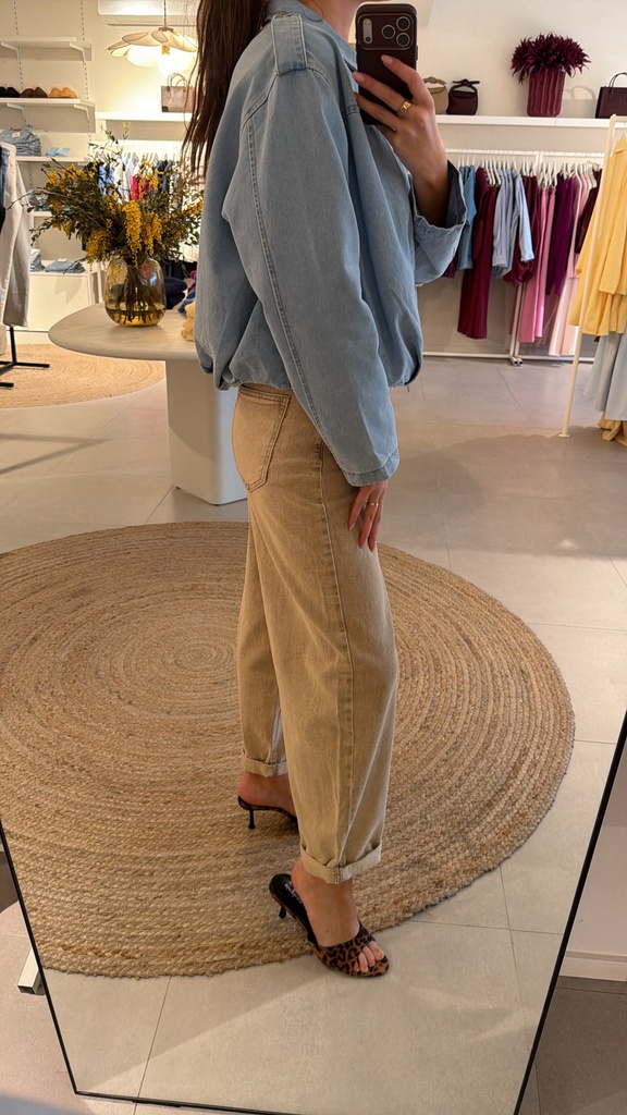 Barrel Jeans Washed camel