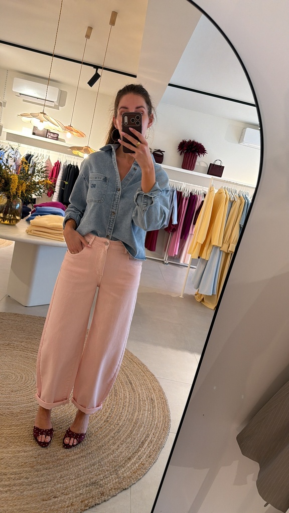 Barrel Jeans Pink