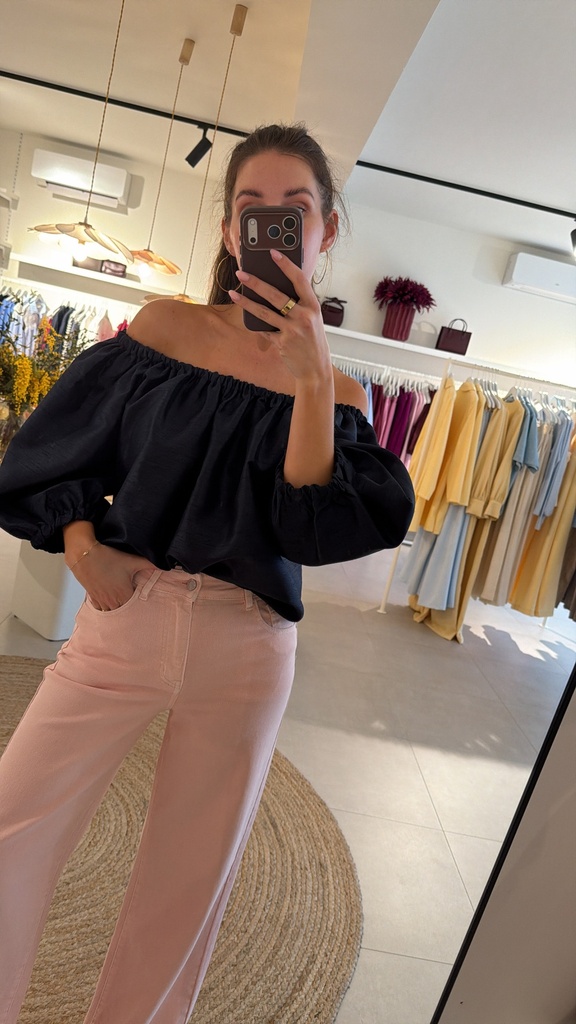 Extra Wide Leg Jeans Pastel Pink