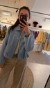 Bomber Jeans Jacket Lightblue