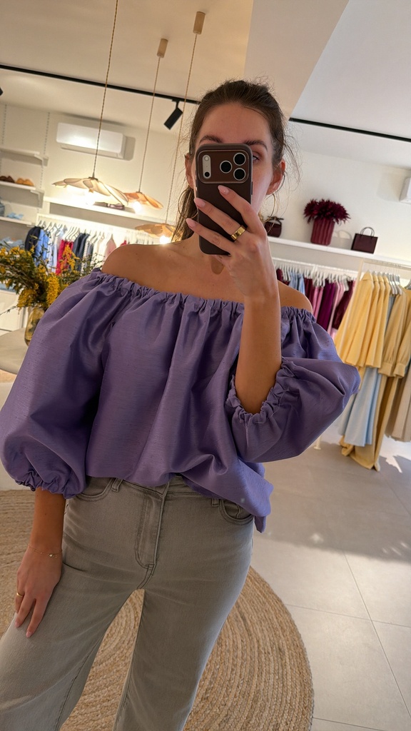 Off Shoulder Top Chloé Lila