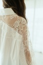 Oversized Blouse Lace White