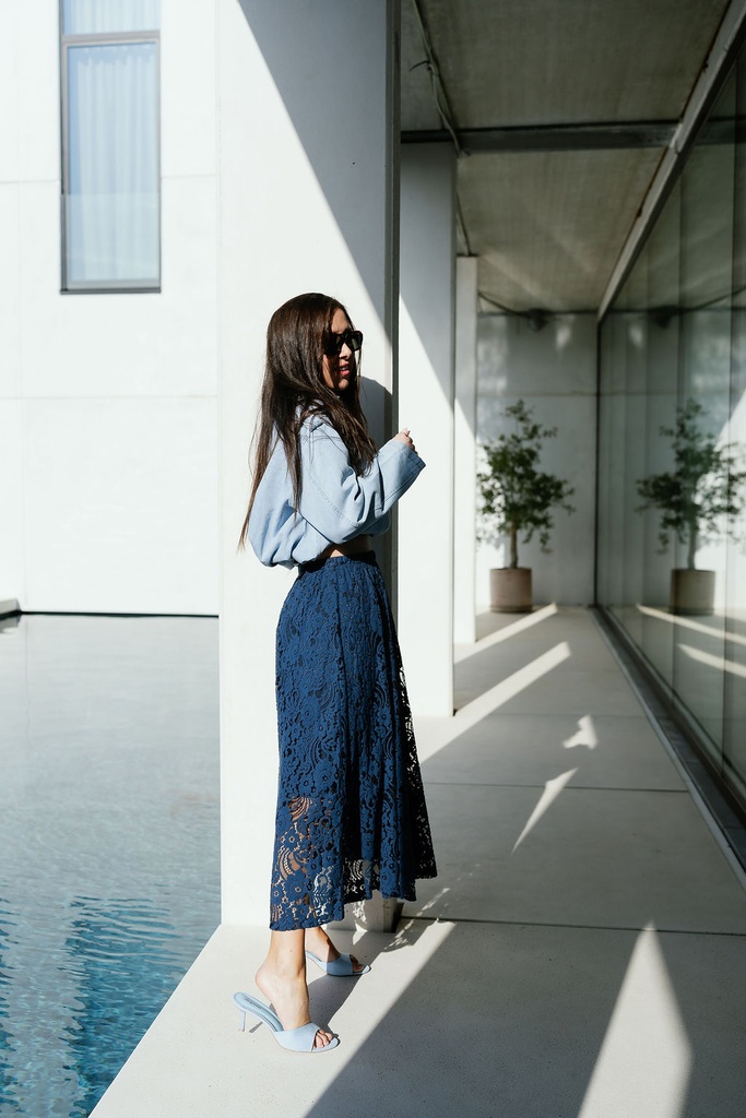Skirt Lace Mila Navy