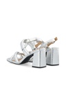 Sandal Joyce Faux Leather Silver