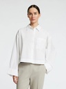 Astha Cropped Boxy Shirt Bright White