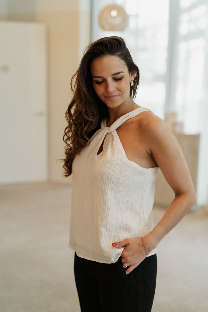 SC Halterneck Top Beige