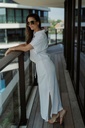 Viva HW Ankle Skirt white