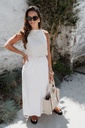 Viva HW Ankle Skirt white