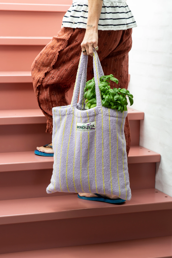 Naram Totebag Lilac & Neon Yellow