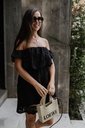 Fran Dress Broderie Black