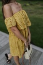 Fran Dress Broderie Yellow
