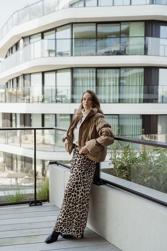 Nia Puffer Down Jacket Tigers Eye