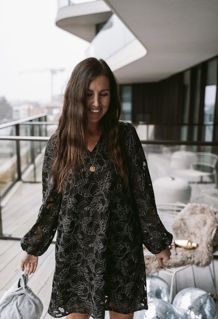 Sigga Dress Black/Silver