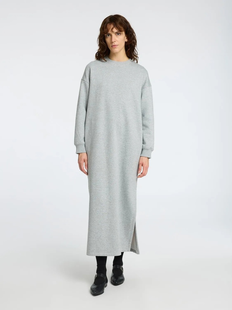 Gia Ankle Dress Light Grey