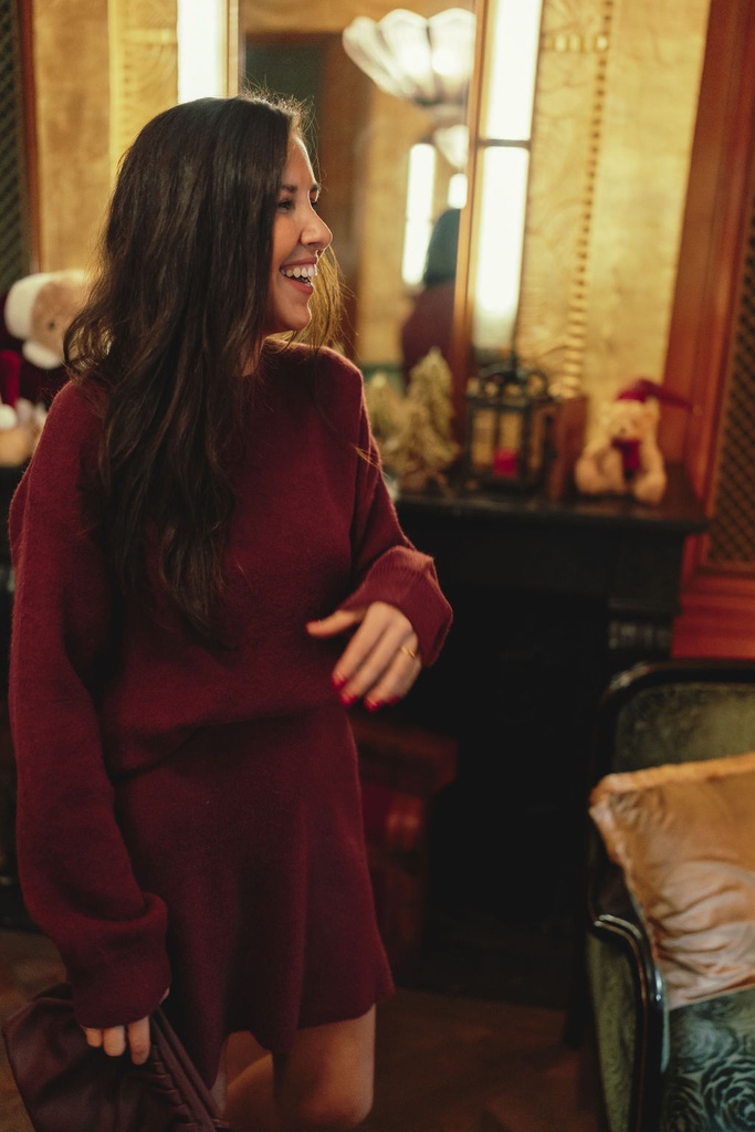 Knit Set Lilly Burgundy