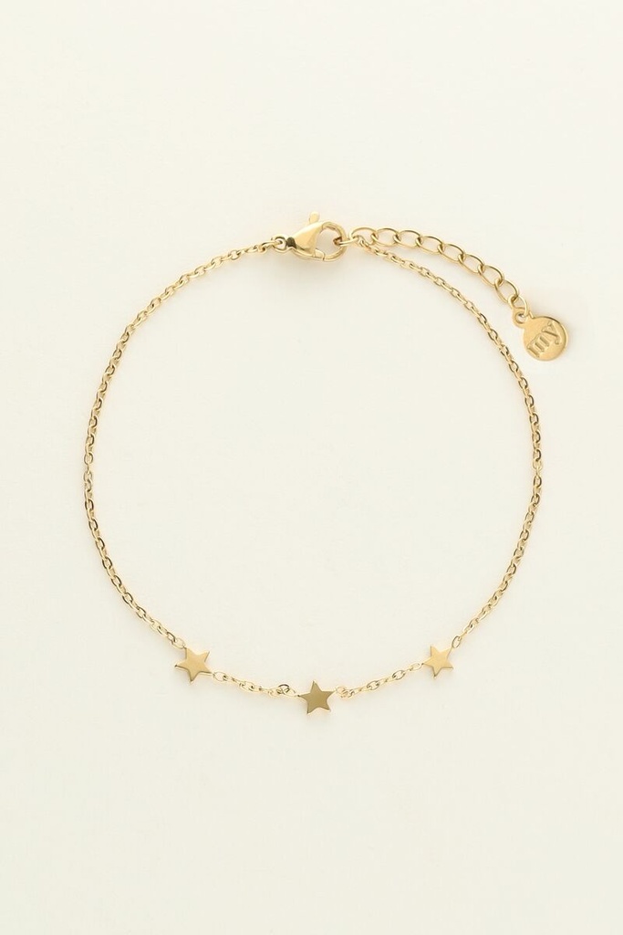 My Bracelet Three Stars Gold