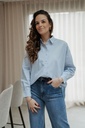 Dina-Sanni Shirt Cashmere Blue