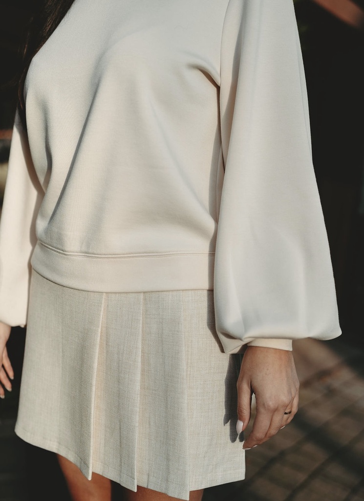 Kiara Mini Skirt Beige
