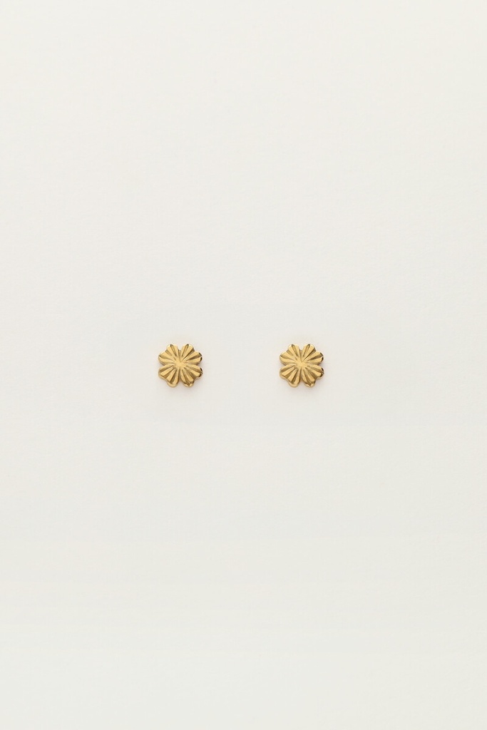 My Earrings Studs Clover Flower