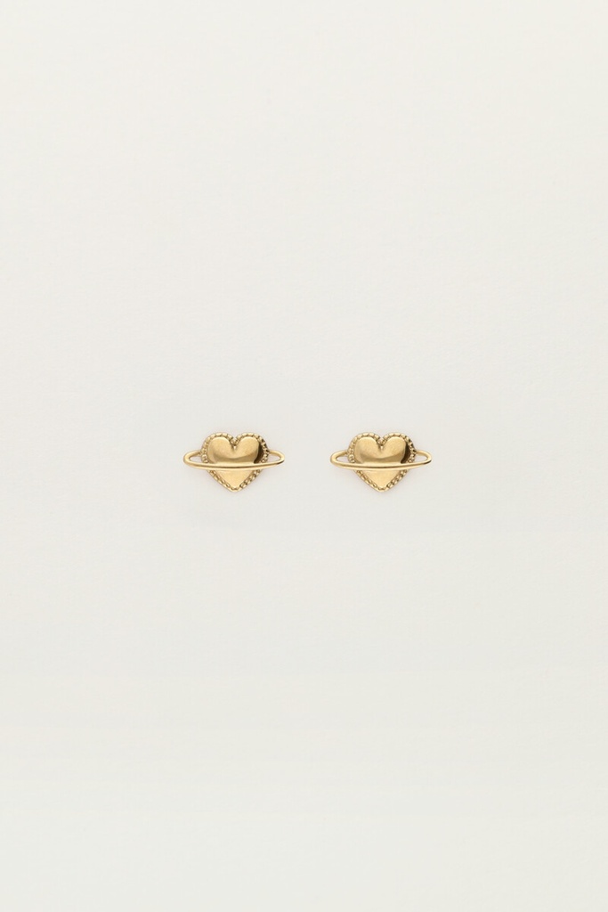 My Earrings Studs Ufo Heart