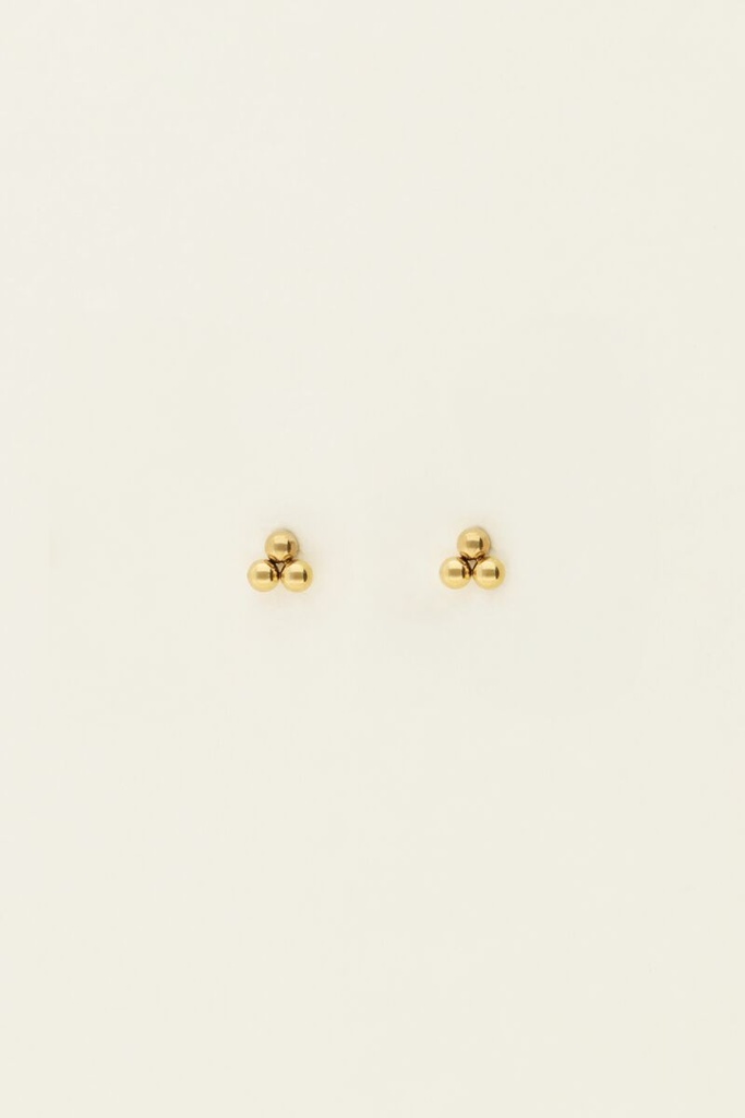 My Earrings Studs With Three Balls
