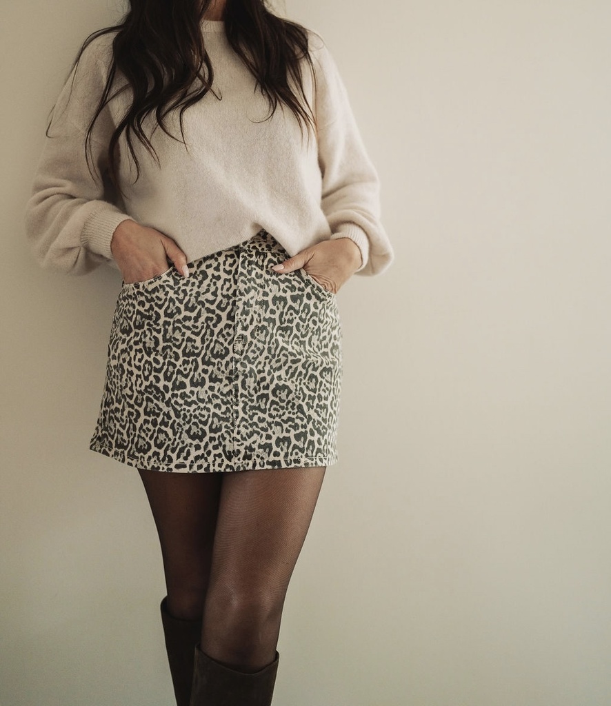 Mara Mini Skirt Leopard