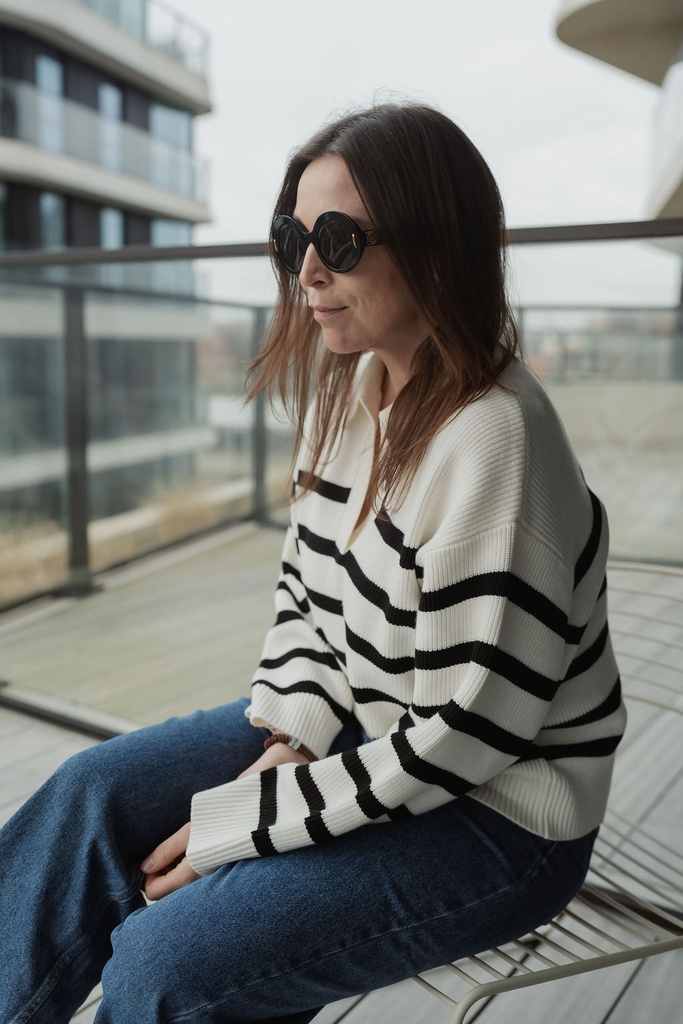 Taria Jumper Black+White