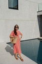 SC Basic Shirt Dress Bright Pink
