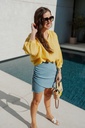 Gisele Mini Skirt Wrap Blue