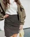 Gisele Mini Skirt Wrap Grey