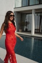 Floree Long Dress Cherry Tomato