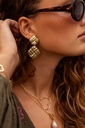 MY Earrings Braided Gold