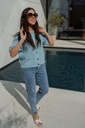 Cardigan SS Cadiz Light Blue