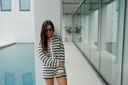 Cardigan Ida Stripes Black Gardenia