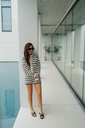 Short Heinke Stripes Black Gardenia