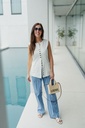 Trouser Wisteria Blue & White