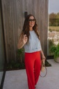 Trouser Isobel High Risk Red