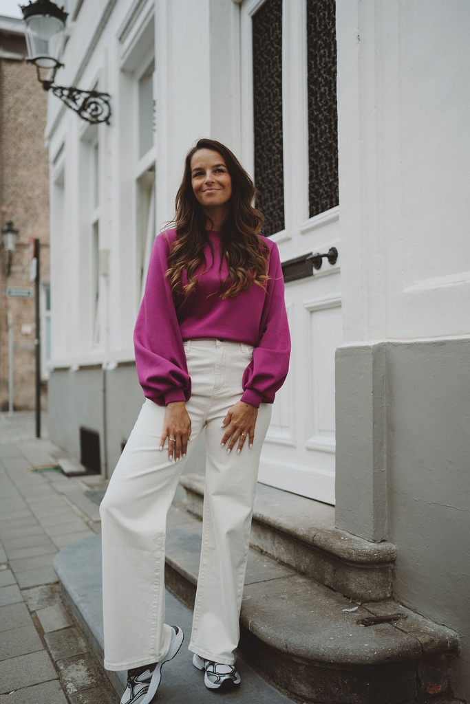 SC Wide Leg Jeans Beige