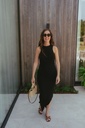 Anna Ankle Tank Dress Black
