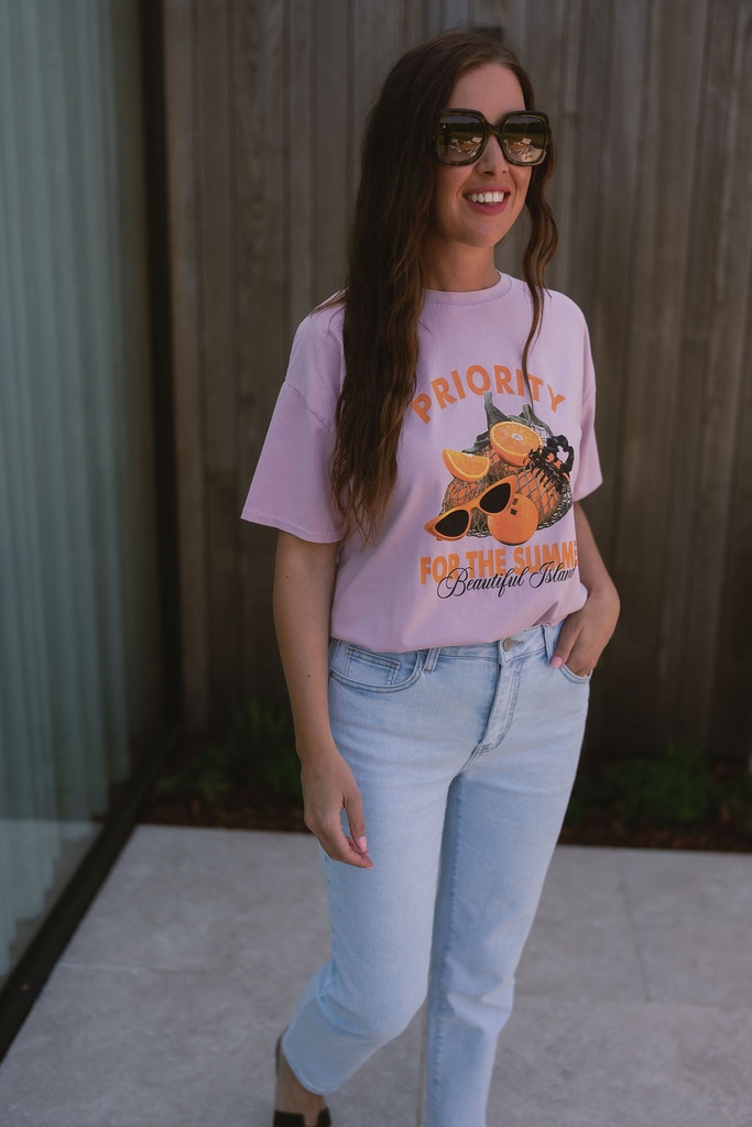 Shirt Lila orange