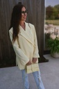 Oversized Blazer Pastel Yellow