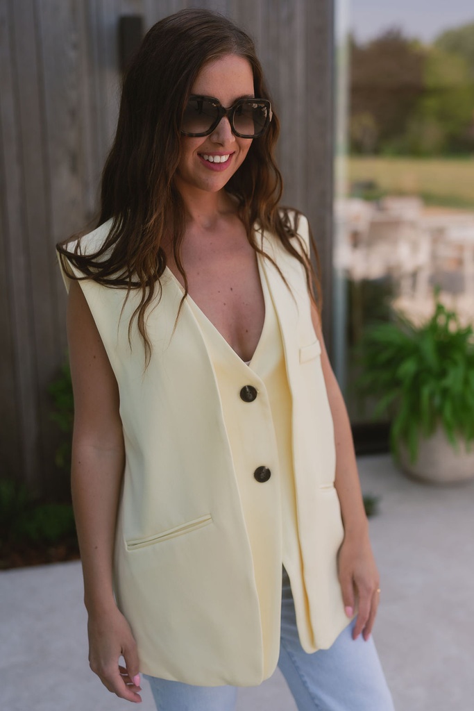 Pastel Yellow Vest